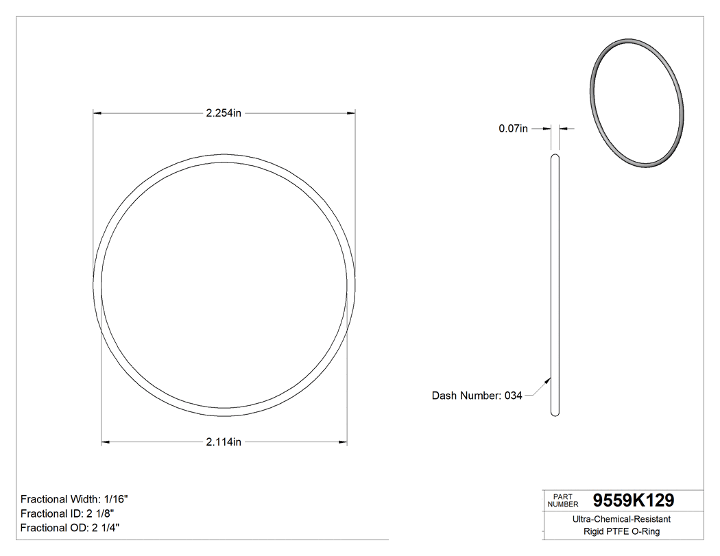 Technical drawing - 9559K129